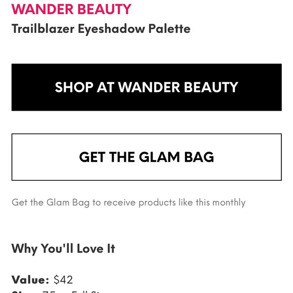 🆕WANDER BEAUTY TRAILBLAZER EYESHADOW PALETTE 🎨🆕 - Picture 5 of 12